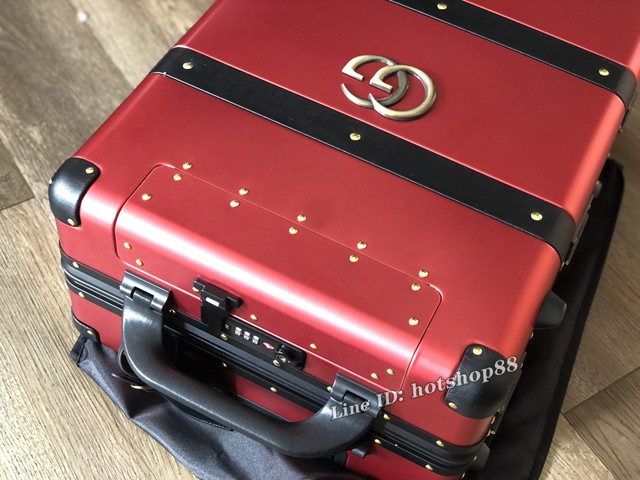 Gucci鋁鎂合金登機箱 古奇高端行李箱拉杆箱 gdx1427